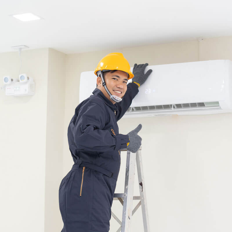 Man Working On Ac Man Working On Ac